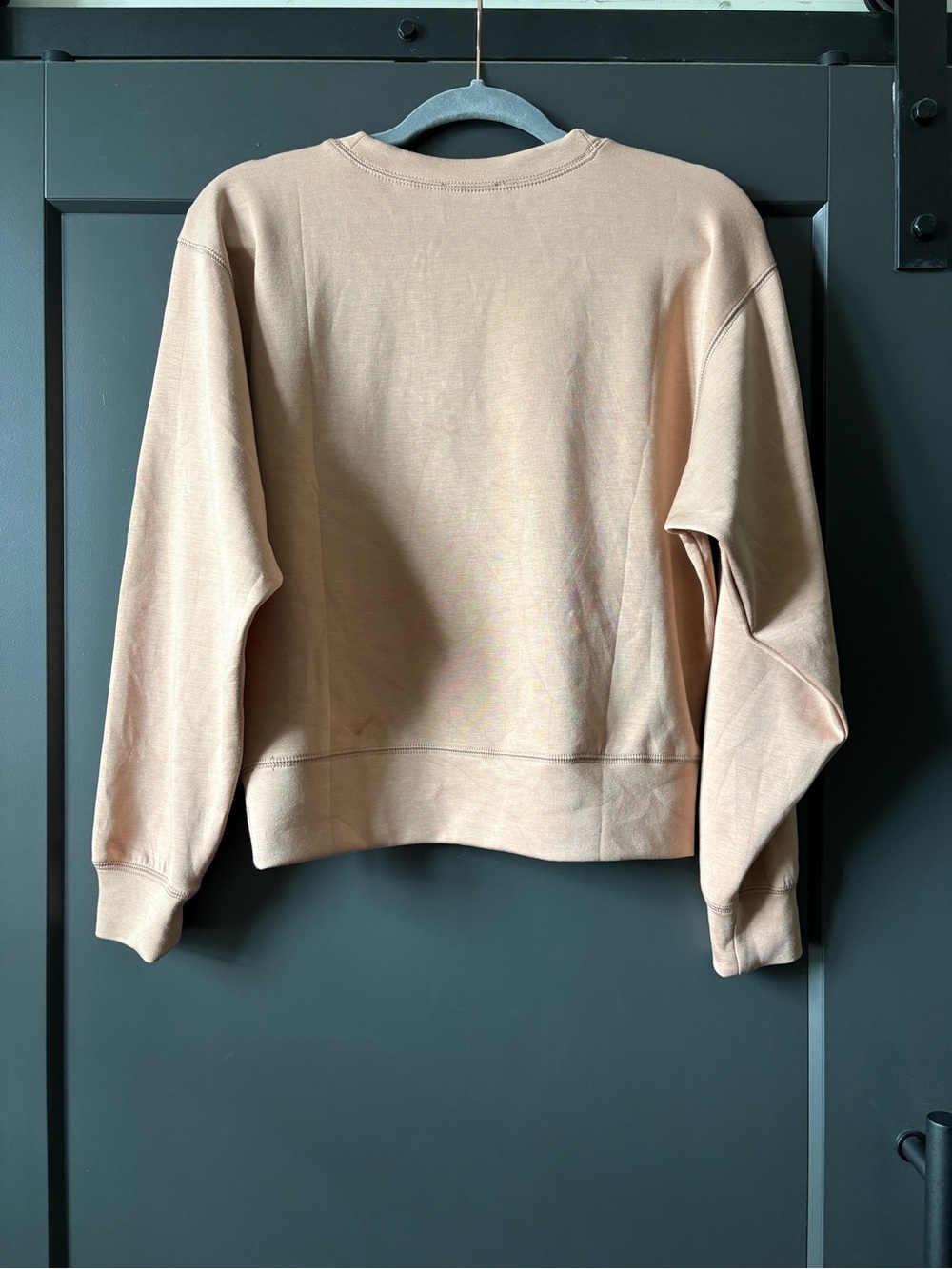 Nash Crewneck Boxy Tee in Light Beige - Picture 3 of 4